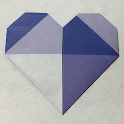 情人节基本款手工爱心的折纸方法图解步骤