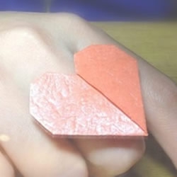爱心戒指的折法图解 怎么折心形戒指的教程