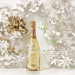 法国香槟的漂亮鲜花背景剪纸